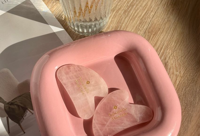 Discover Radiant Skin with Annabelle Minerals’ Gua Sha Rose Quartz Tool